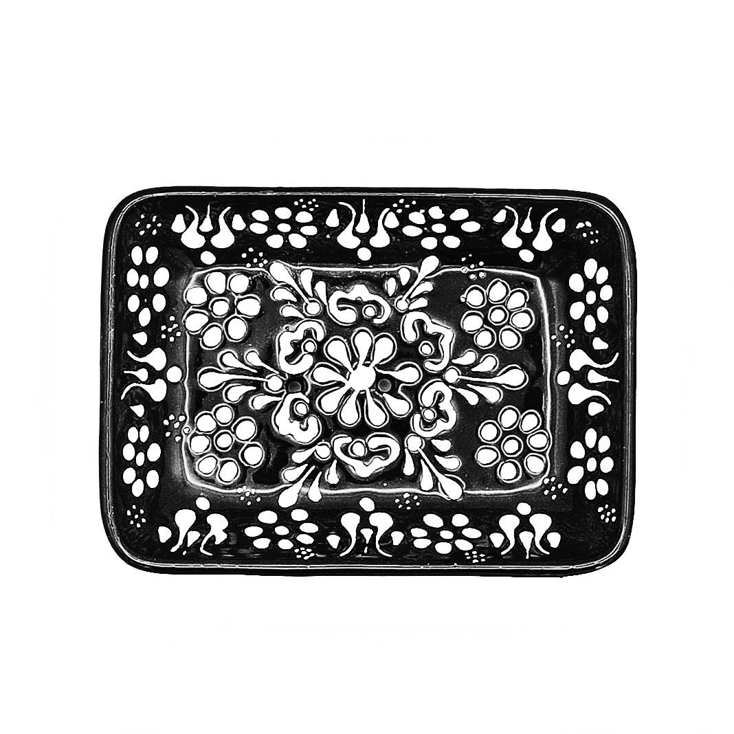 Keramik Seifenschale - Night black