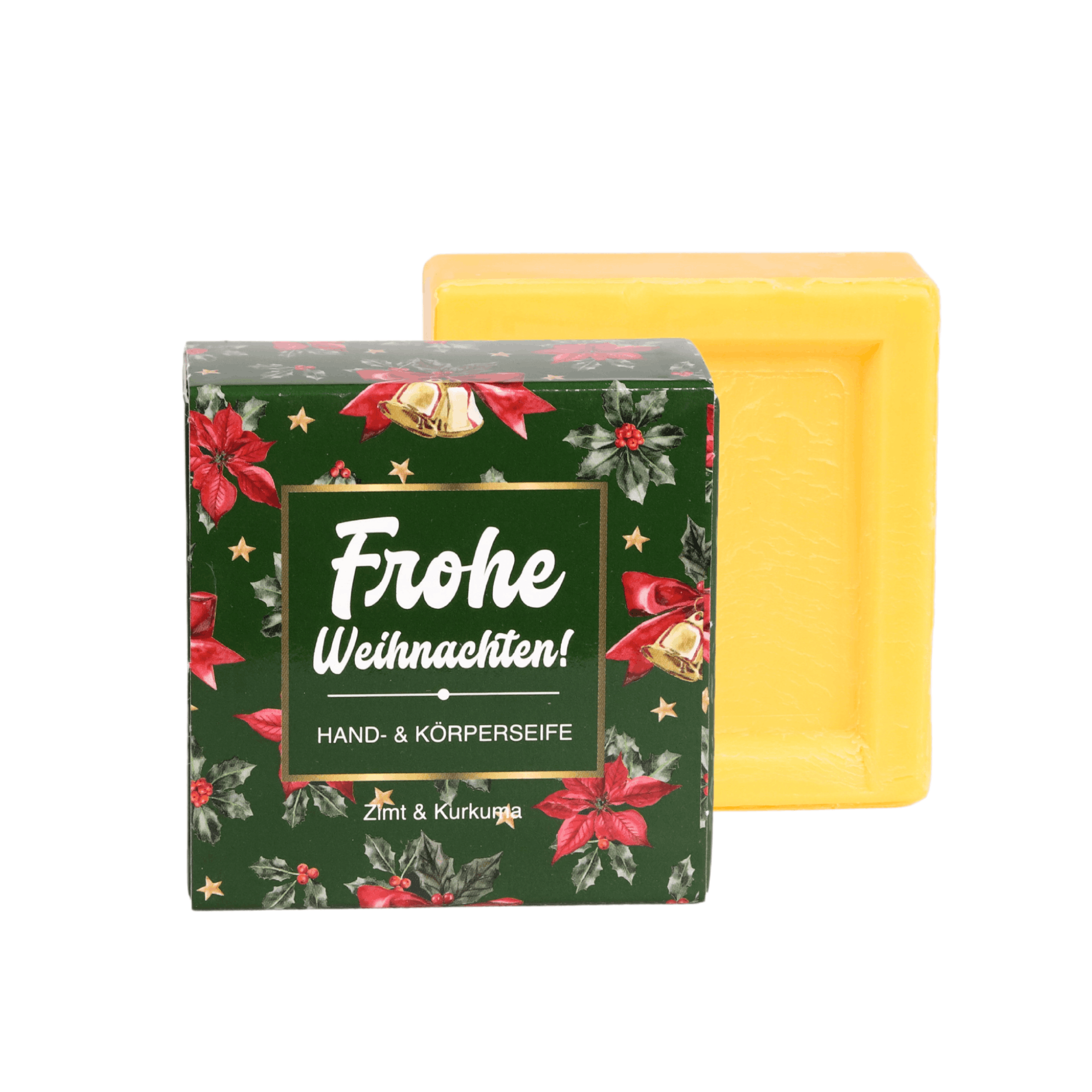 Geschenkseife Frohe Weihnachten - Zimt & Kurkuma 125 g