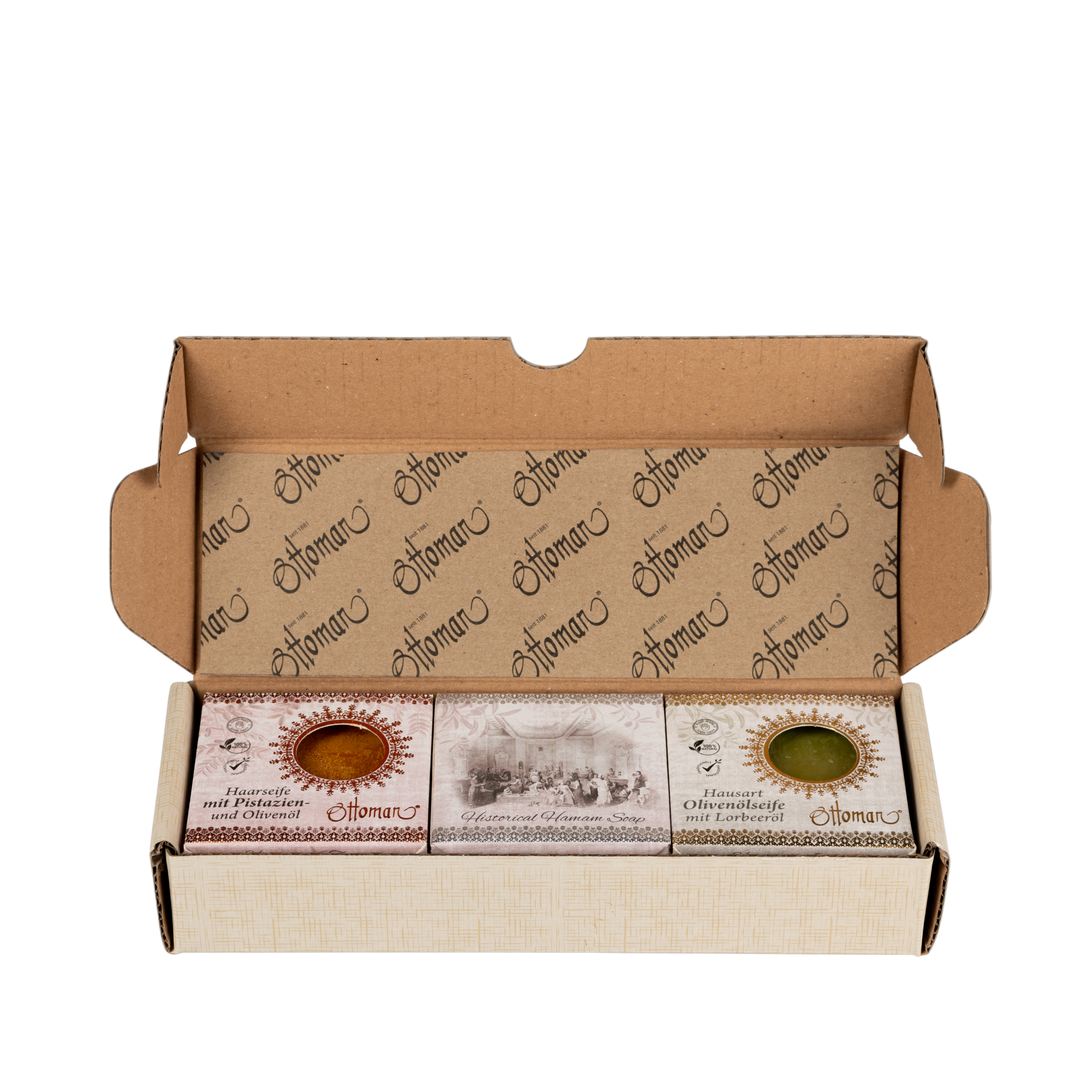 Seifenkollektion 3er Set Mix in Geschenkschachtel