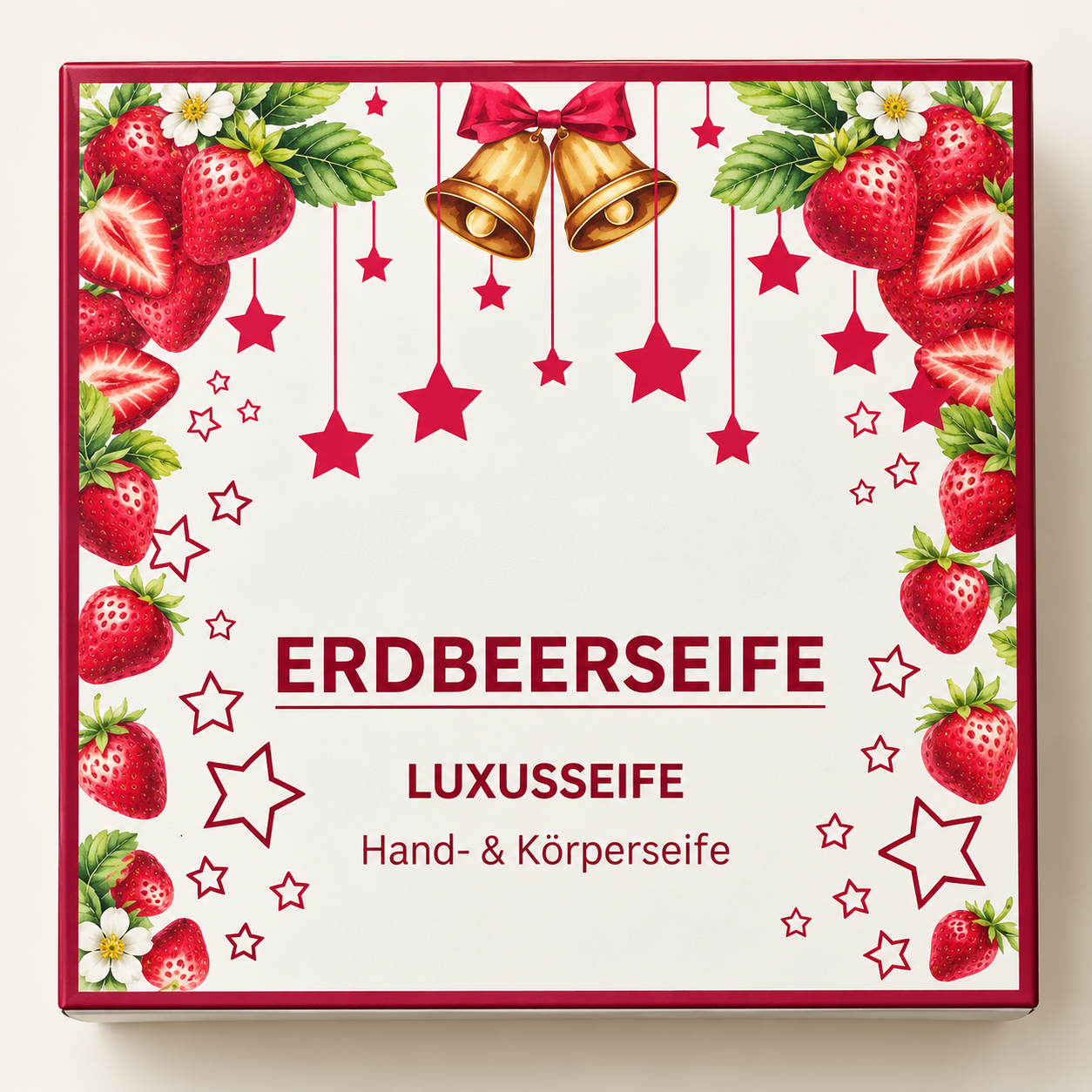 Feinseife Weihnachten - Erdbeere 125 g