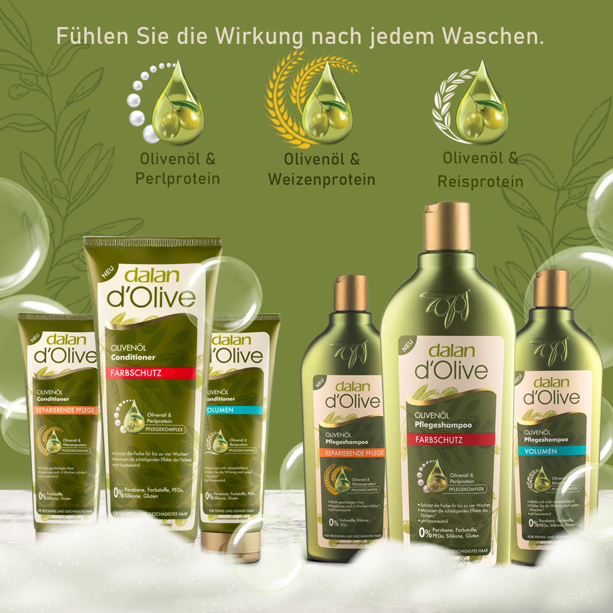 Dalan d´Olive Farbschutzshampoo 400 ml