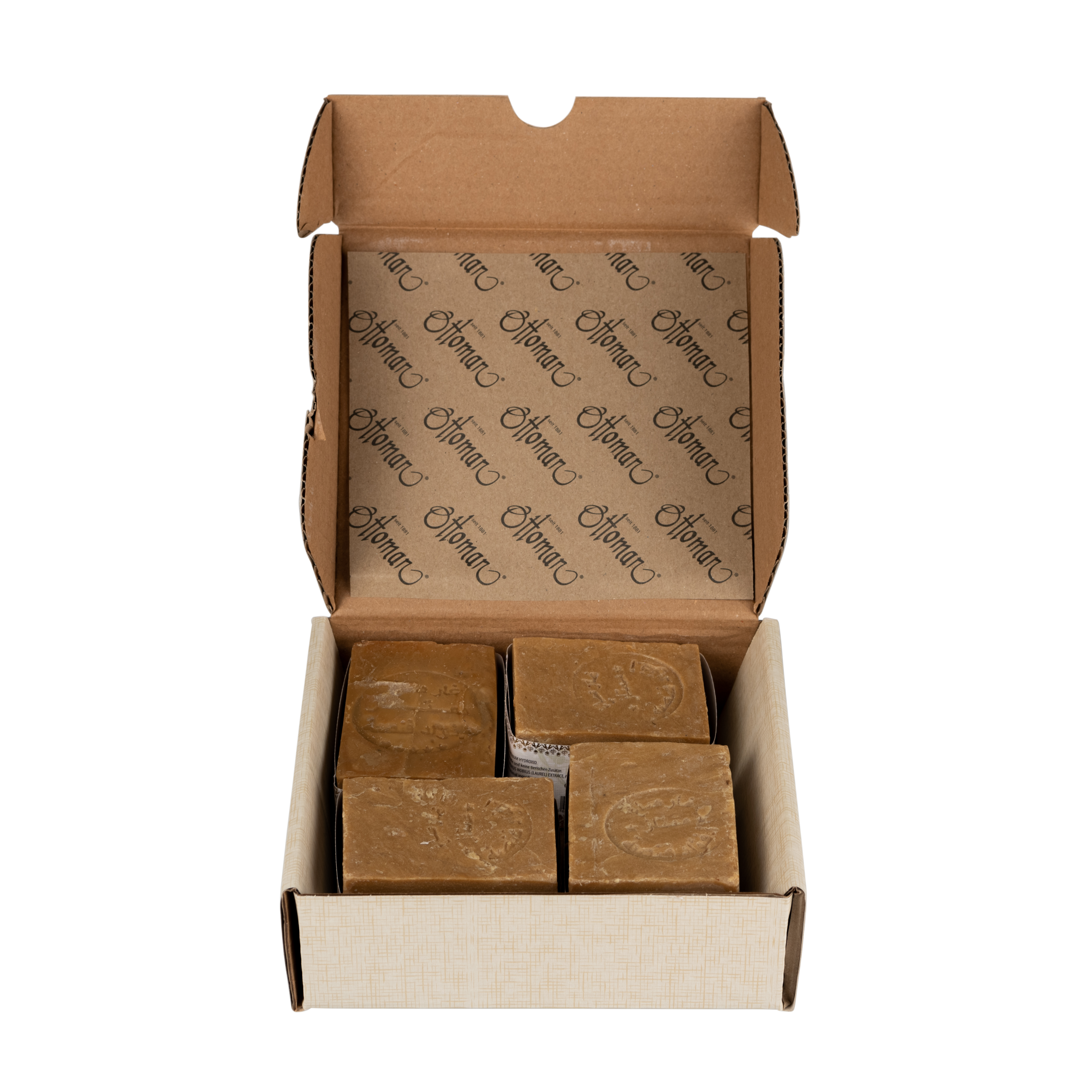 Seifenkollektion 4x Alepposeife in Geschenkschachtel